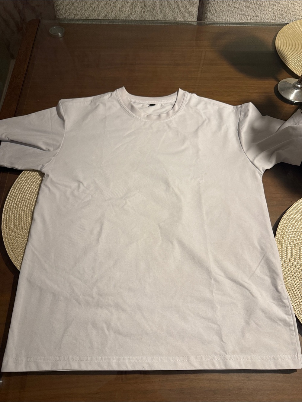 Classic White Crew Neck Men's T‑Shirt